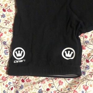 Canari cycling shorts. Super cushy. Soft black cotton.